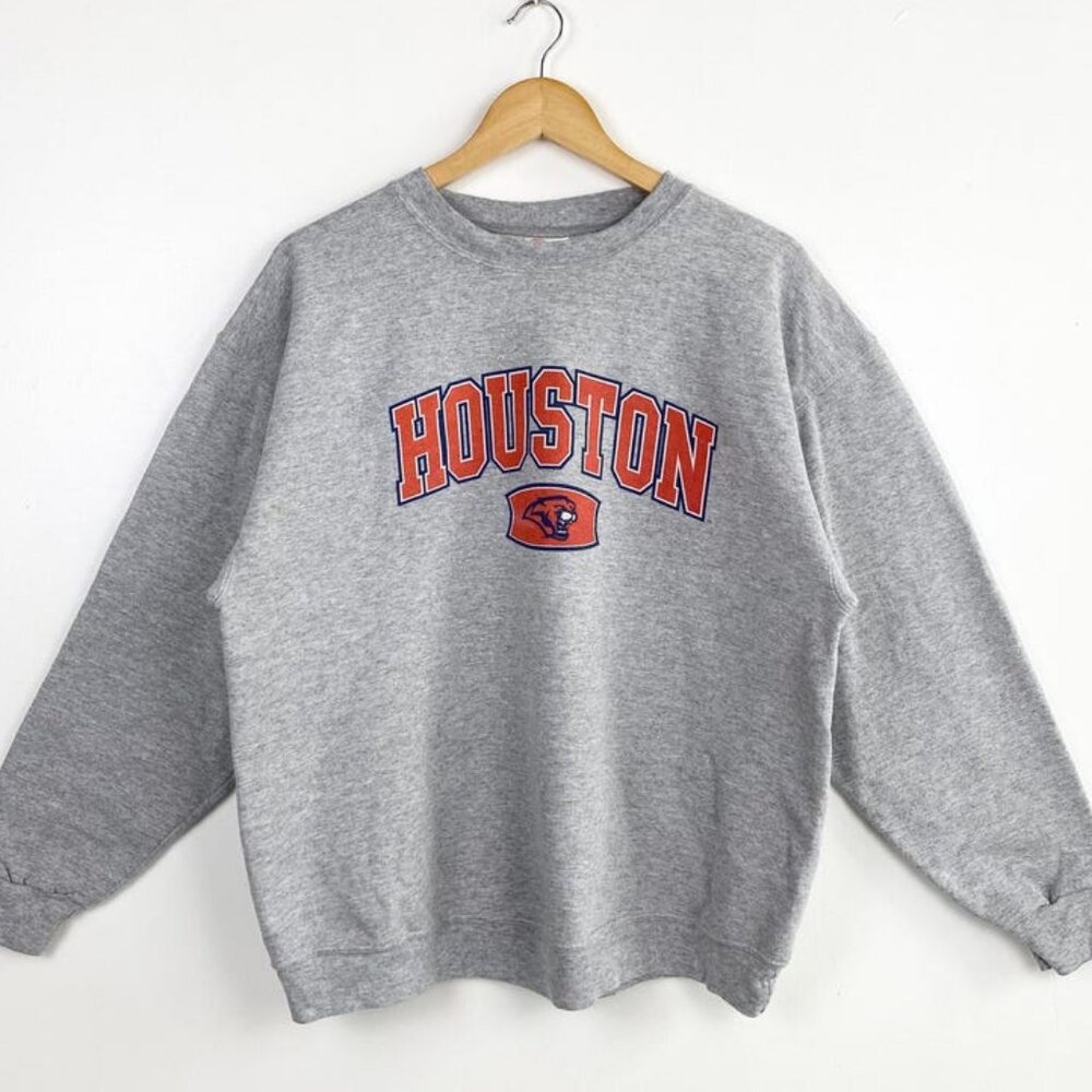 Vintage University of Houston Cougars NCAA Sweatshirt, Retro Houston Cougars Tee